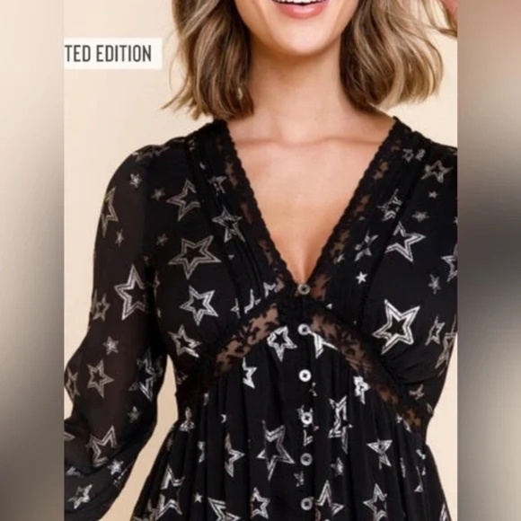 francessca’s collection limelight lurex star maxi dress jun & ivy XS - Picture 2 of 8